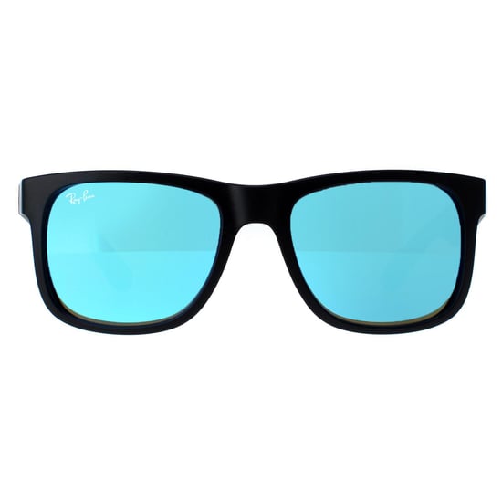 Ray-Ban Sunglasses Justin 4165 622/55 Black Blue Mirror - Image 1