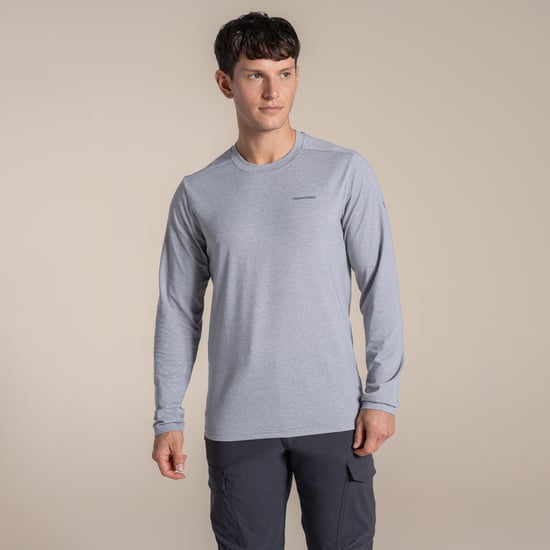 Craghoppers Heren Abel Nosilife T-shirt met lange mouwen (Zachtgrijs mergel) - Image 4