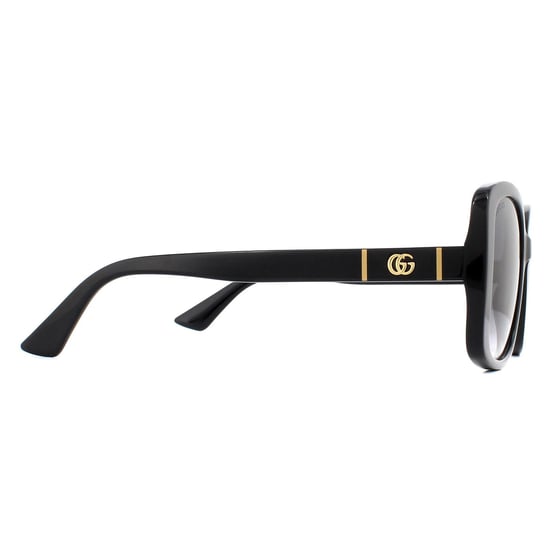 Gucci Butterfly Womens Black Grey Gradient Sunglasses - Image 4