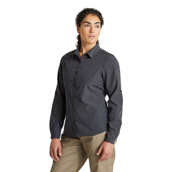 Craghoppers Dames/dames Expert Kiwi Shirt met lange mouwen (Koolstofgrijs) - Image 1