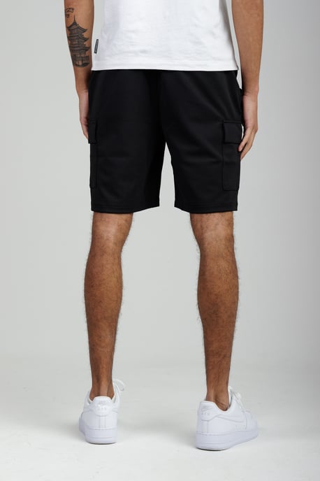 Black Cargo-Style Shorts - Image 2