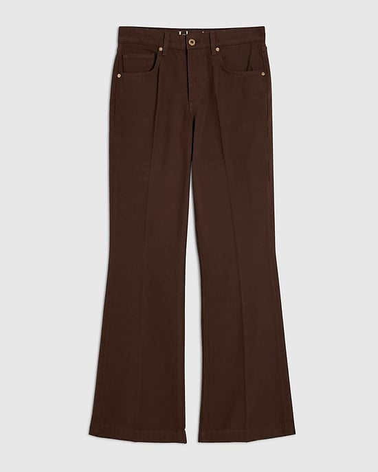 River Island Womens Bootcut Jeans Brown Mid Rise - Image 6