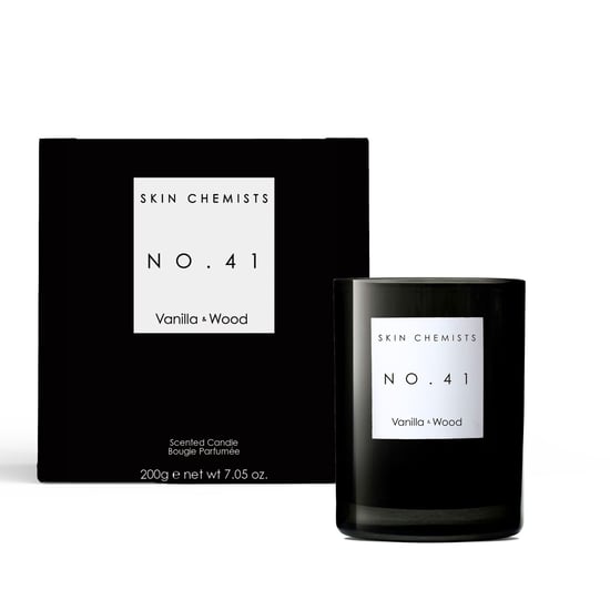 skinChemists No.41 Vanilla & Wood Candle 200g for Dullness, Dryness - Image 1