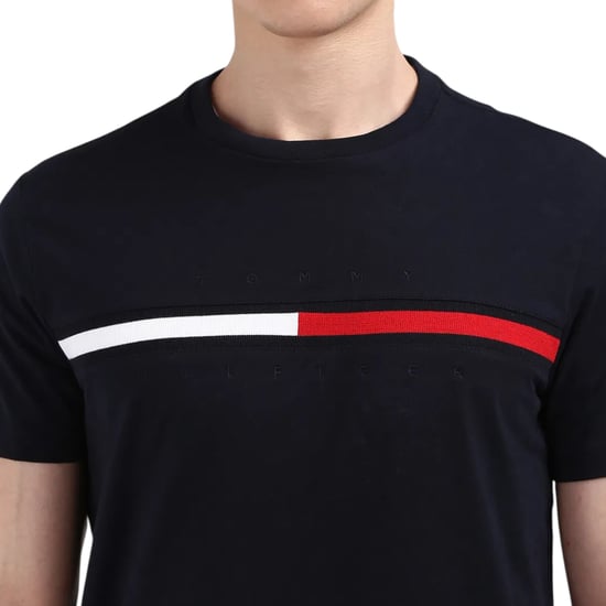 Tommy Hilfiger Mens T Shirts Signature Stripe Tee - Image 3