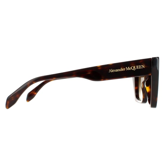 Alexander McQueen Cat Eye Womens Dark Havana Brown Gradient AM0299S - Image 4
