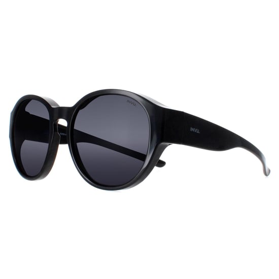 INVU Round Womens Black Grey Polarized E2000 - Image 2