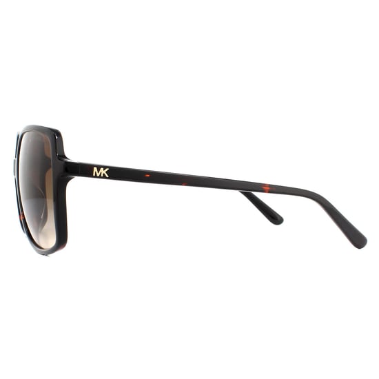 Michael Kors Square Womens Dark Tortoise Smoke Gradient Sunglasses - Image 3