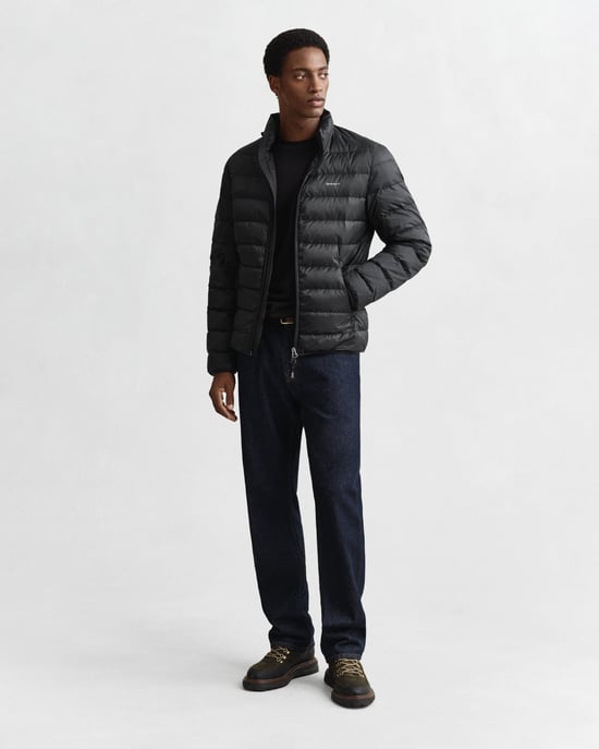 Light Down Padded Jacket in Black - Image 4