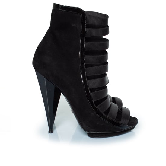 Gucci Olimpia patent and suede strap sandals - Image 5
