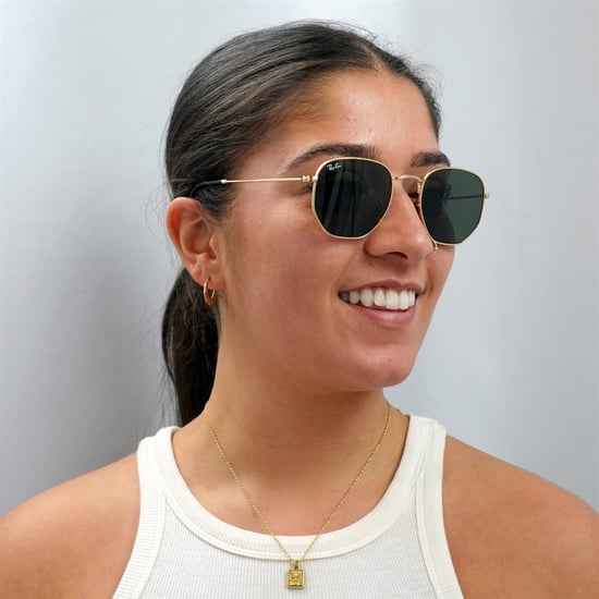 Ray-Ban Sunglasses Hexagonal 3548N 001 Gold Green G-15 - Image 5