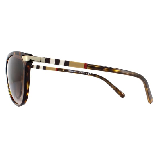 Burberry Sunglasses BE4216 300213 Dark Havana With Gold Detailing Brown Gradient - Image 3
