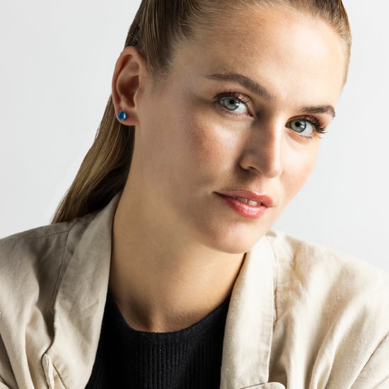 Luxenter oorbellen, 925 sterling zilver, otieno en blauw topaas hydrothermale kwarts met 18K vergulde afwerking - Image 4