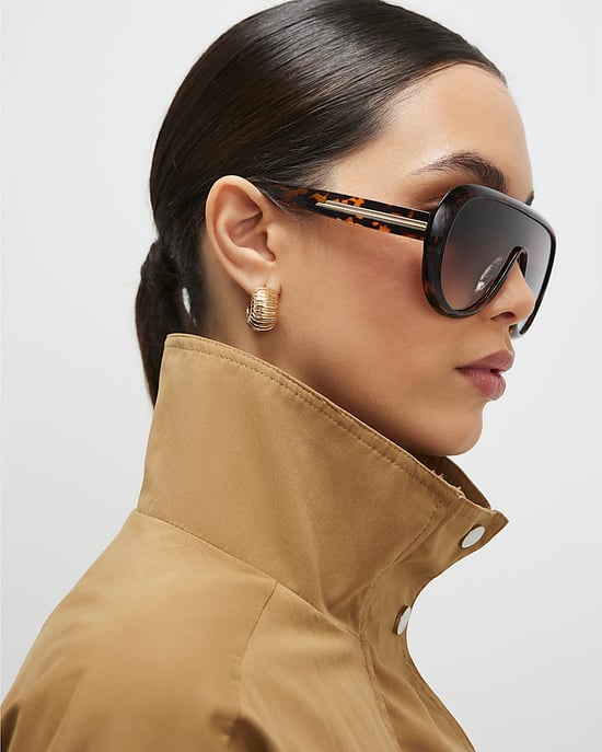 River Island Womens Bomber Jacket Beige Funnel Neck Long Sleeve - Image 4