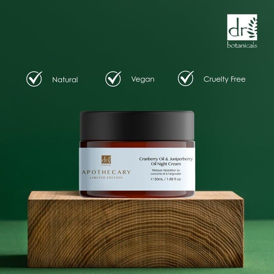 Dr. Botanicals Anti-Ageing Cranberry Oil & Juniperberry Oil Night Cream 50ml for Fine Lines, Wrinkles, Dryness - Image 3