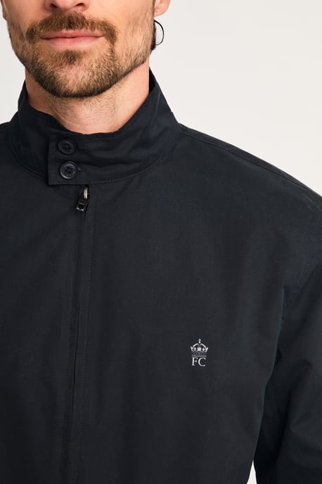 Navy Funnel Neck Harrington Jacket - Image 4