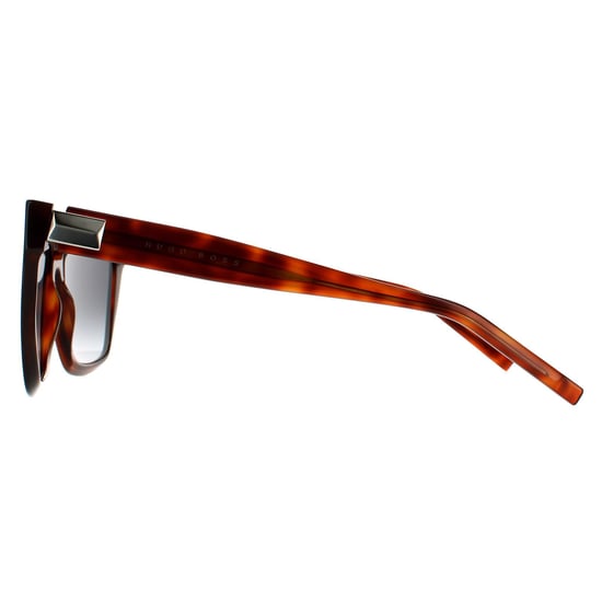 Hugo Boss Square Womens Havana Mörkgrå Gradient Solglasögon - Image 3