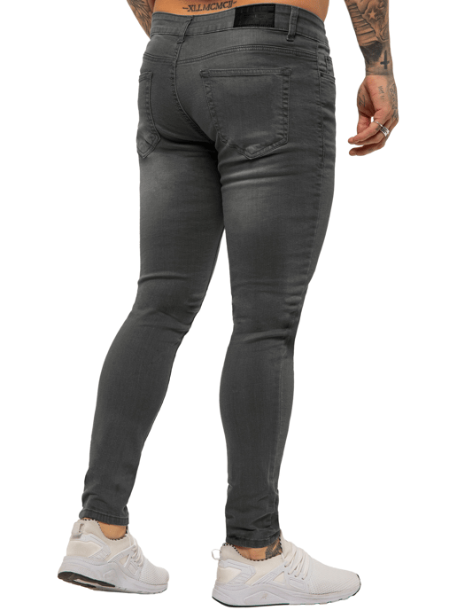 Enzo Mens Skinny Super Stretch Denim Jeans - Image 3