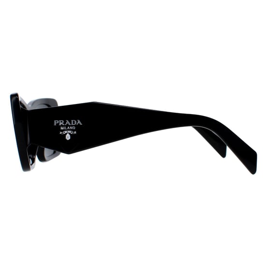 Prada Rectangle Womens Black Dark Grey PR08YS - Image 3