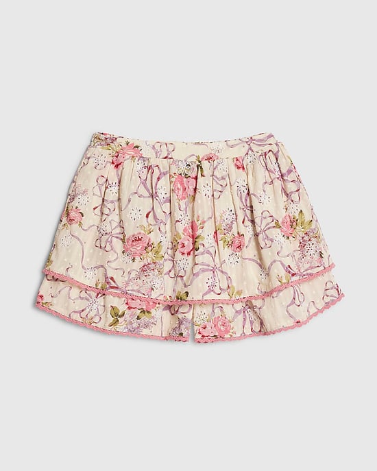 River Island Womens Shorts Cream Floral Printed Ruffle Elasticated - Image 6