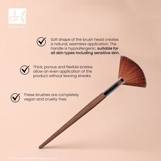 Dr Botanicals Coffee Ground Fan Brush - Image 3