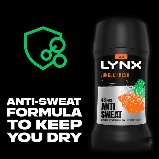 Lynx Antiperspirant Deodorant Stick 48H Odour Protection Jungle Fresh 50ml, 12pk - Image 2
