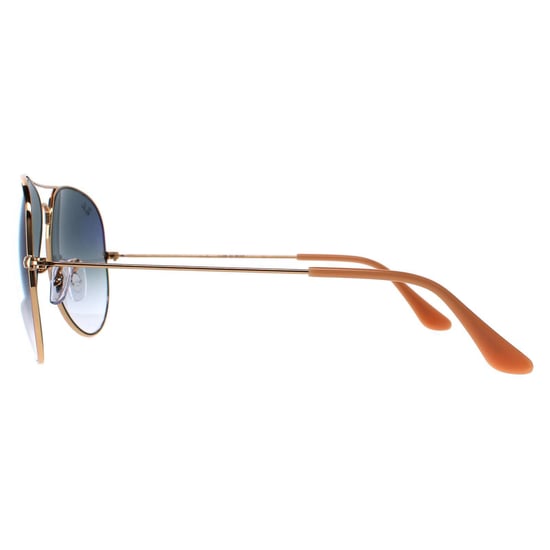 Ray-Ban Aviator Unisex Gold Gradient Light Blue Sunglasses - Image 3