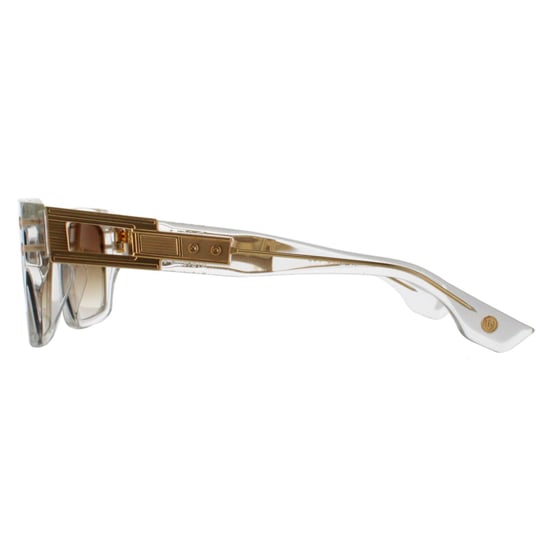 Dita Rectangle Unisex Crystal Clear Yellow Gold Dark Brown to Clear Gradient Grandmaster Seven - Image 3