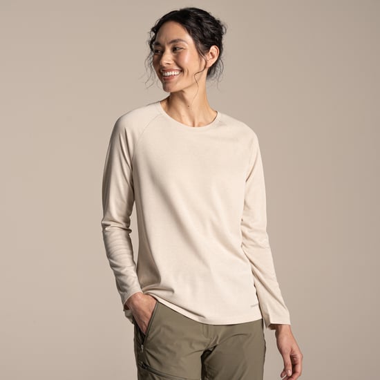 Craghoppers Dam Nour Nosilife långärmad T-shirt (Oyster Marl) - Image 4