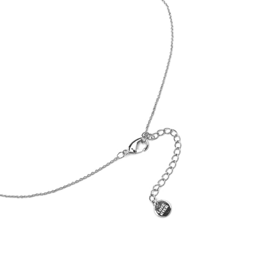 Luxenter adak halsband i metallegering och turkos, rodiumpläterad finish - Image 5