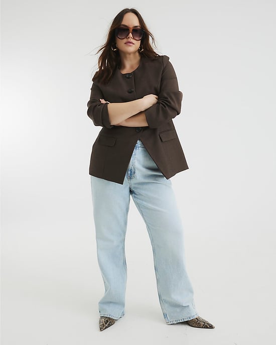 River Island Womens Straight Jeans Blue High Waisted Relaxed - Image 5