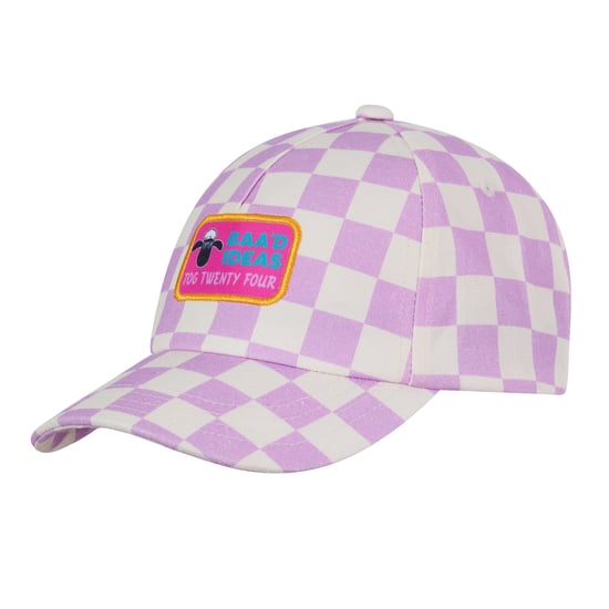 Bardoka Kids Shaun the Sheep Baseball Cap - Lilac Haze/White Checkerboard - Image 5