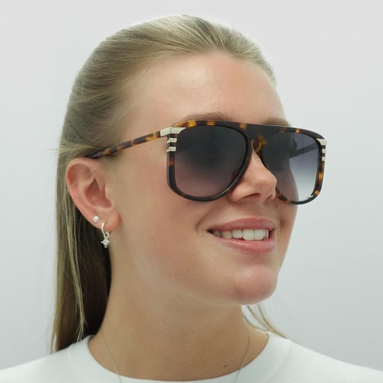 Chloe Aviator Dam Glänsande Medium Havana Grå Gradient CH0104S - Image 5
