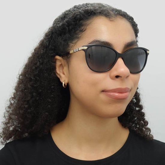 Burberry Sunglasses BE4216 30018G Black With Gold Detailing Grey Gradient - Image 6