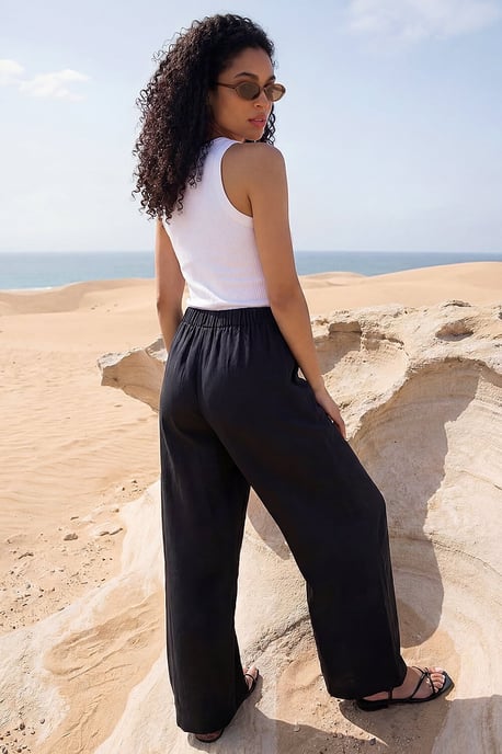Crepe Elasticated Waist Trouser - Image 3