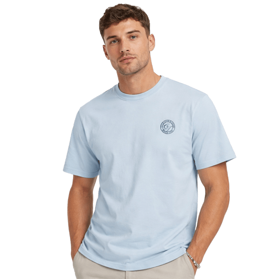Jack & Jones Mens Relaxed Fit Crew Neck T-Shirt Cotton Blend - Image 1