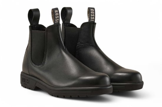 Rossi 301 Endura Black Leather Chelsea Boots - Image 3