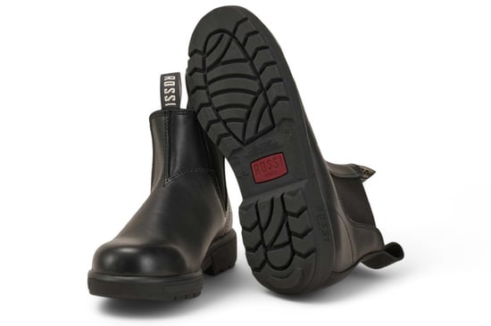 Rossi 301 Endura Black Leather Chelsea Boots - Image 4