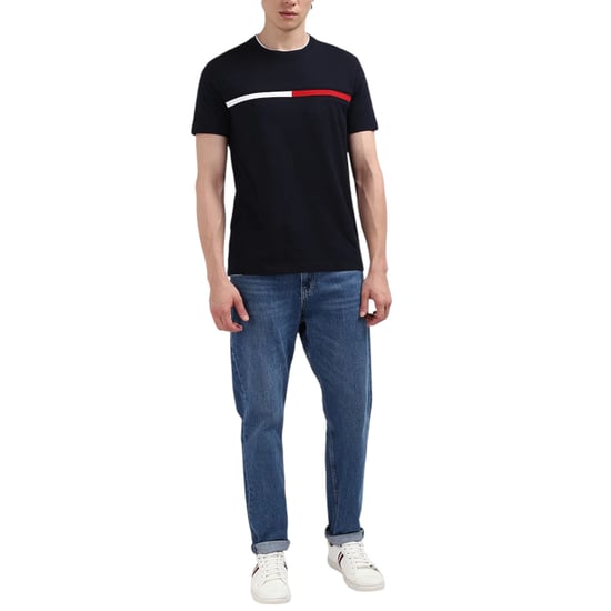 Tommy Hilfiger Mens T Shirts Signature Stripe Tee - Image 4