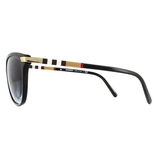 Burberry Sunglasses BE4216 30018G Black With Gold Detailing Grey Gradient - Image 3