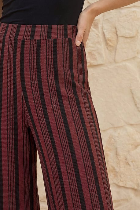 Texture Stripe Stretch Trouser - Image 4