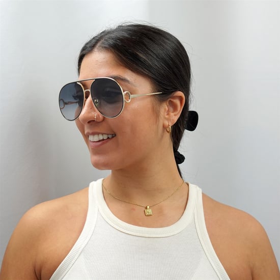 Chloe Aviator Dam Guld Svart Grå Gradient CH0145S - Image 6
