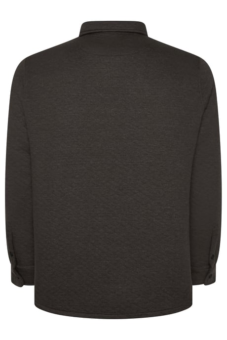 Virgil Quilted Overshirt in Brown - Image 4