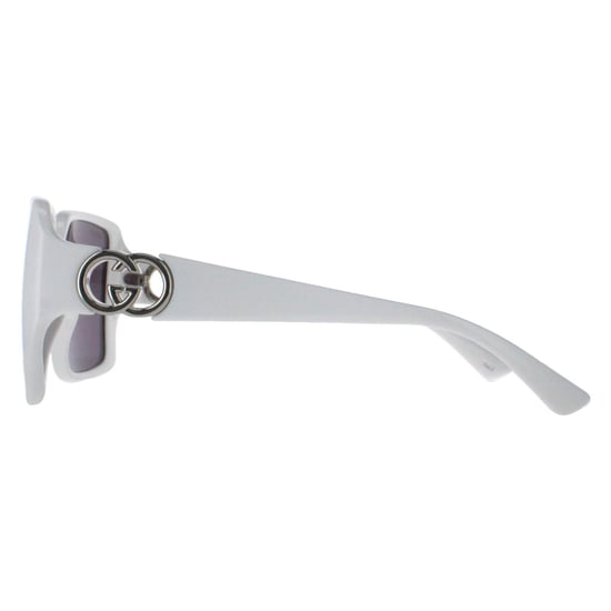 Gucci Vierkant Dames Wit met Zilver Donkergrijs GG1692S - Image 3