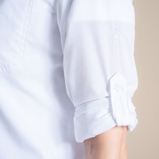 Craghoppers Womens/Ladies Kiwi III Long-Sleeved Shirt (White) - Image 6