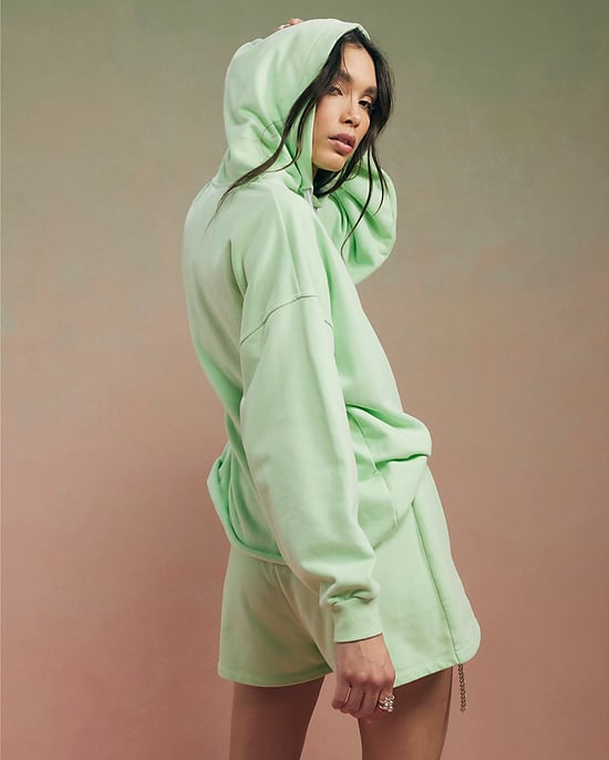 River Island Womens Hoodie Green Year Zero Embellished Cord - Image 3