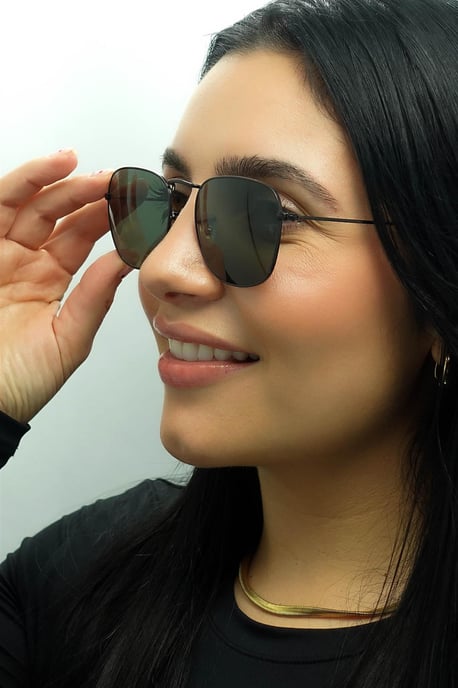 Ray-Ban Vierkant Unisex Zwart G-15 Groen RB3857 Frank - Image 5