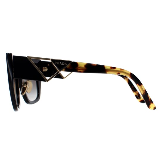 Prada Square Womens Black and Tortoise Grey Gradient PR21YS - Image 3