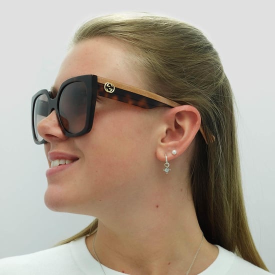 Gucci Square Womens Havana Crystal Brown Gradient GG1300S - Image 5