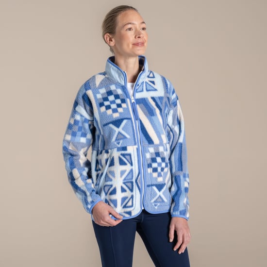 Craghoppers Dames/Dames Dante Patterned Full Zip Fleecejack (Vinca Blauw) - Image 4