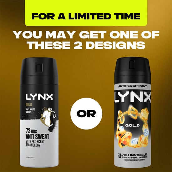 Lynx Gold 72 HRS Anti Sweat Anti-Perspirant Body Spray for Men, 3x150ml - Image 4